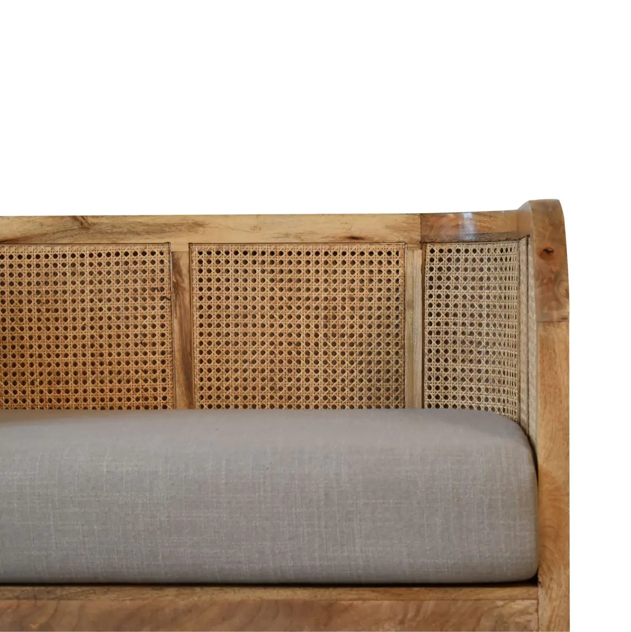 Mud Linen Patterned 2 Seater Sofa - Avivra
