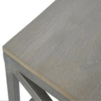 Industrial Cross Metal Oatmeal Coffee Table Avivra