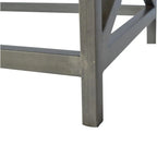 Industrial Cross Metal Oatmeal Coffee Table Avivra