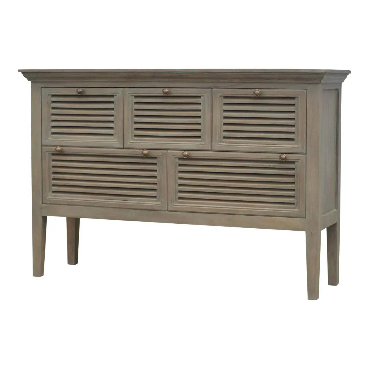 Grey Wash 5 Shutter Buffet Avivra