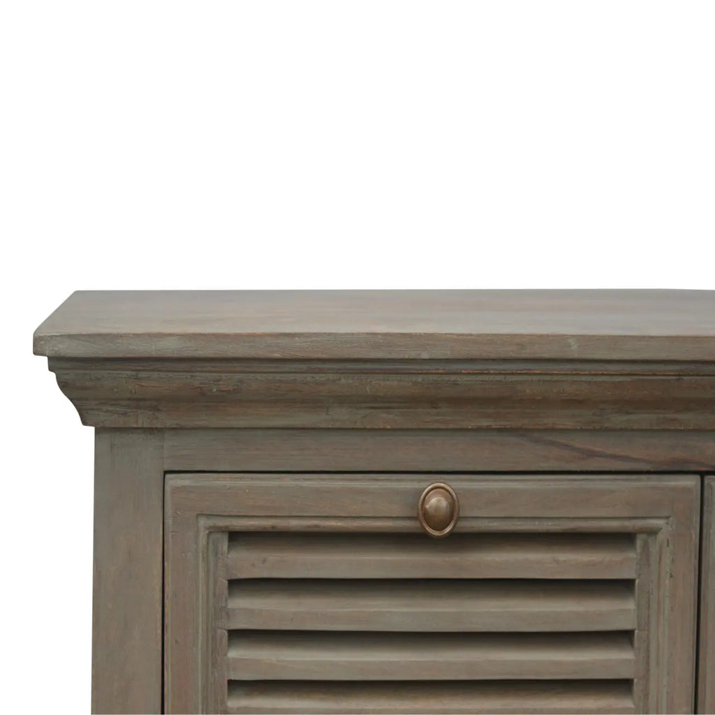 Grey Wash 5 Shutter Buffet Avivra