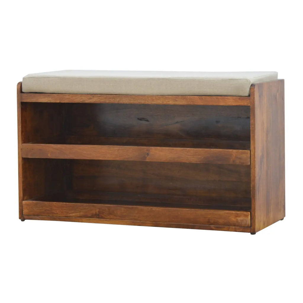 Mud Linen Top Shoe Storage Cabinet - Avivra