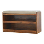 Mud Linen Top Shoe Storage Cabinet - Avivra