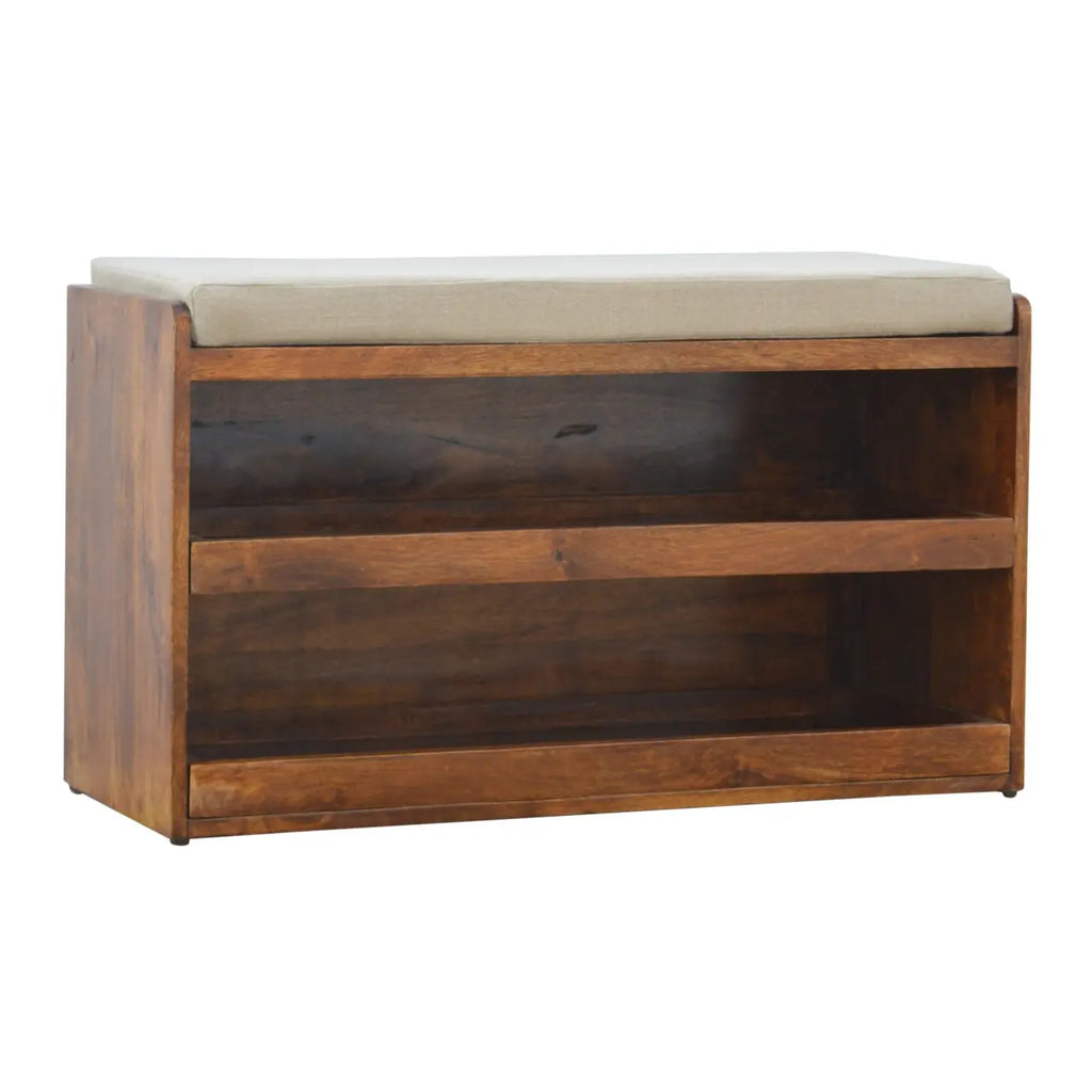 Mud Linen Top Shoe Storage Cabinet - Avivra
