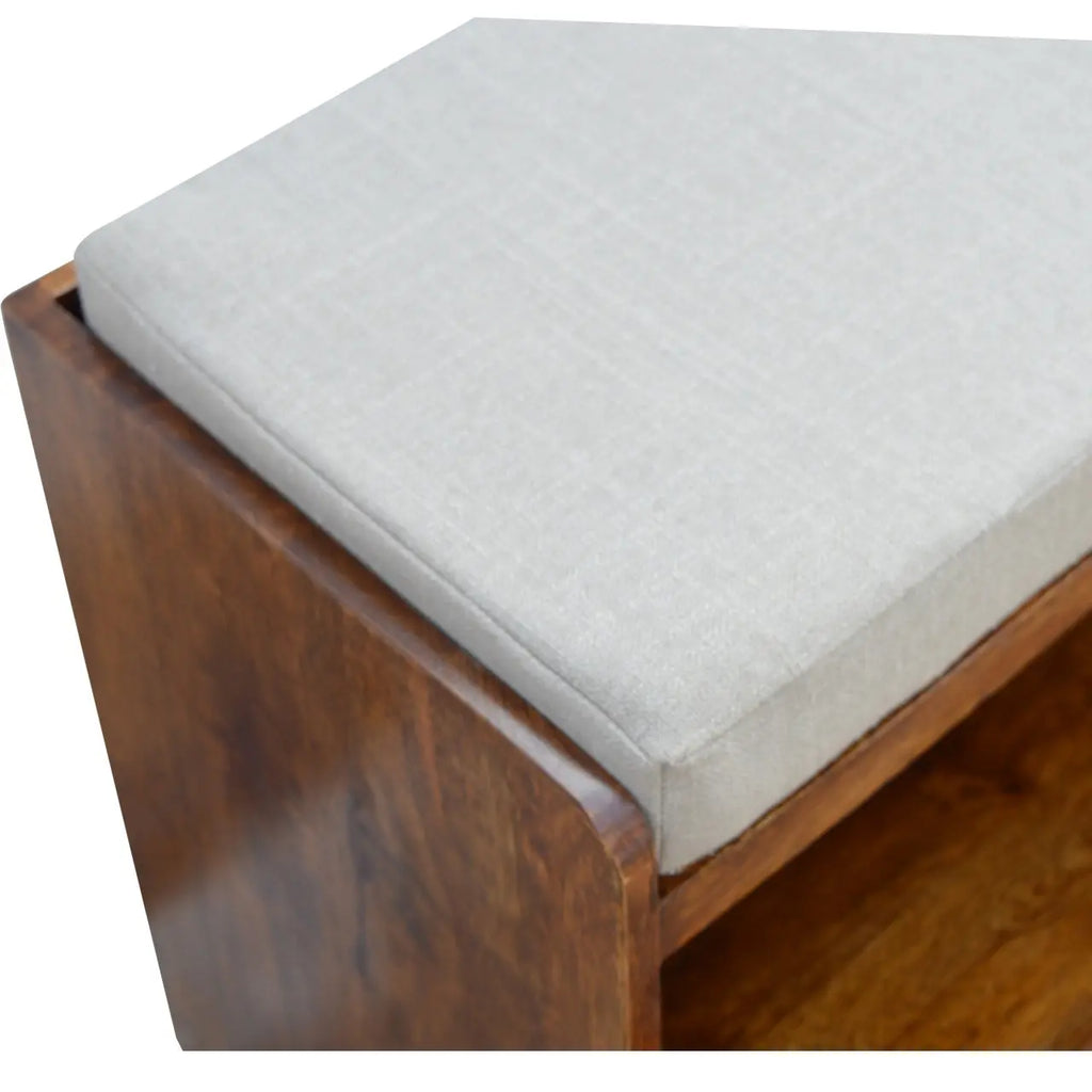 Mud Linen Top Shoe Storage Cabinet - Avivra