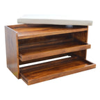 Mud Linen Top Shoe Storage Cabinet - Avivra