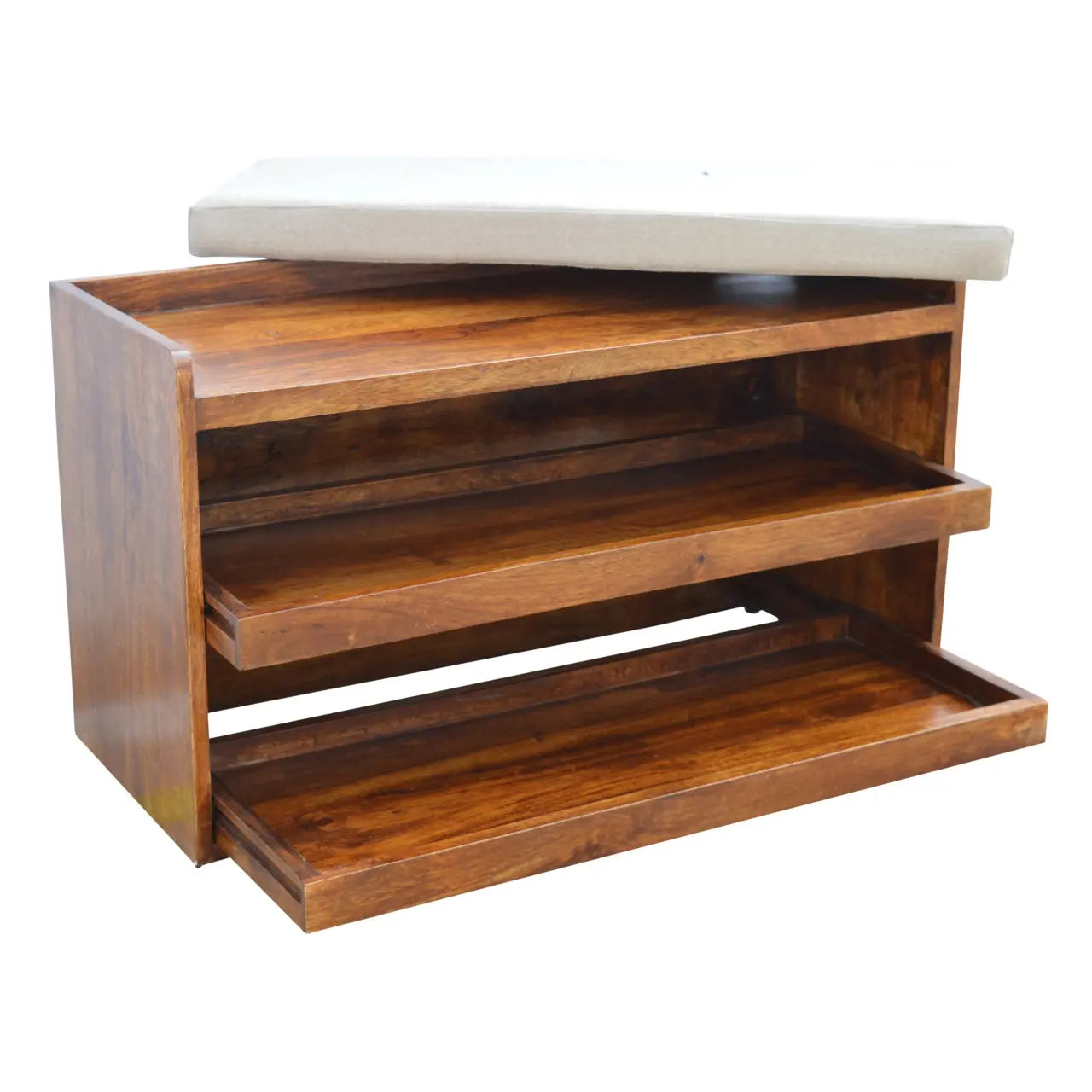 Mud Linen Top Shoe Storage Cabinet - Avivra