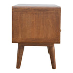 Curved Chestnut Media Unit - Avivra