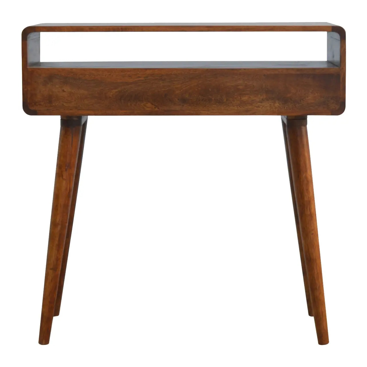 Curved Chestnut Console Table - Avivra