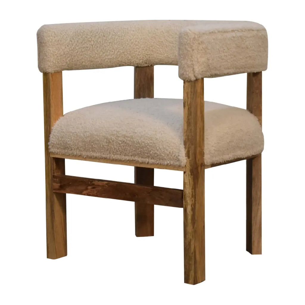 Bouclé Upholstered Accent Chair - Avivra