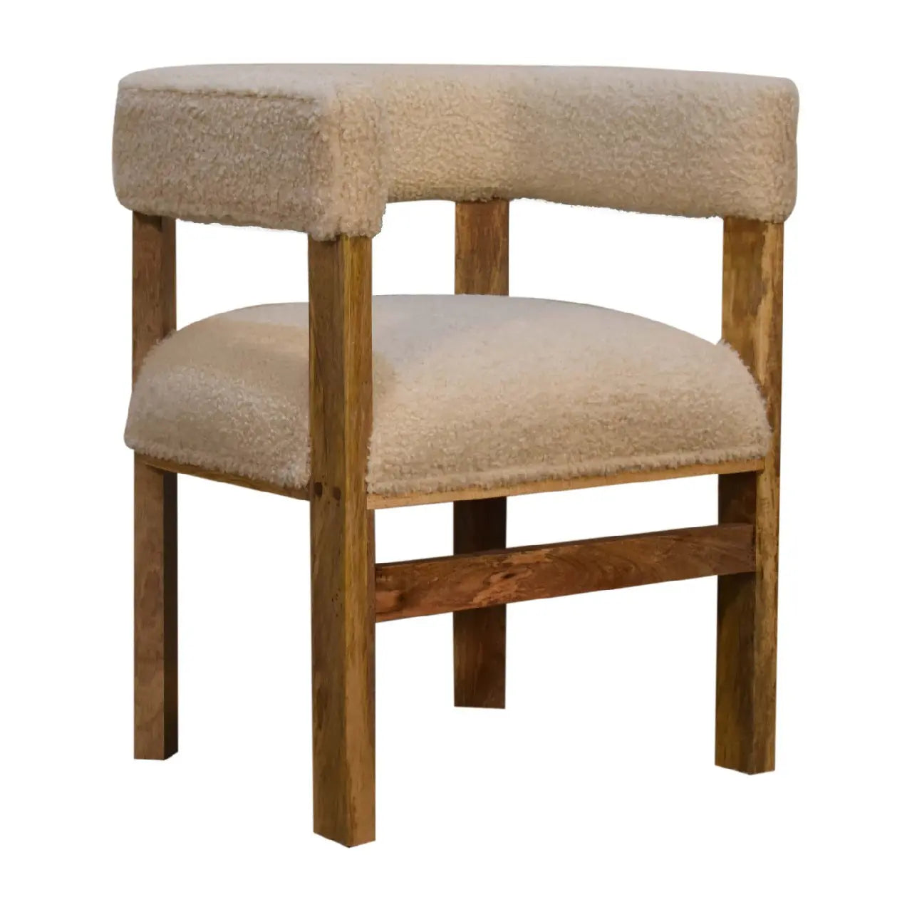 Bouclé Upholstered Accent Chair - Avivra