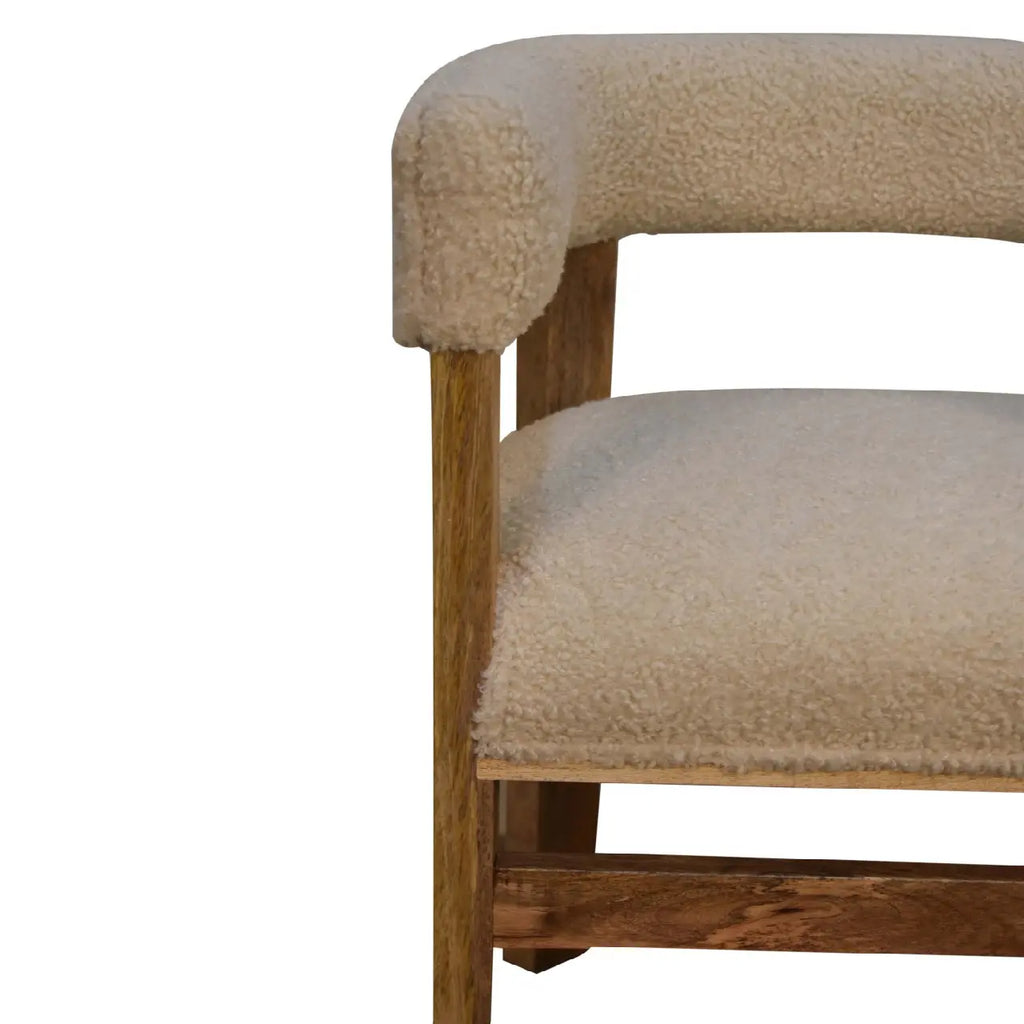 Bouclé Upholstered Accent Chair - Avivra