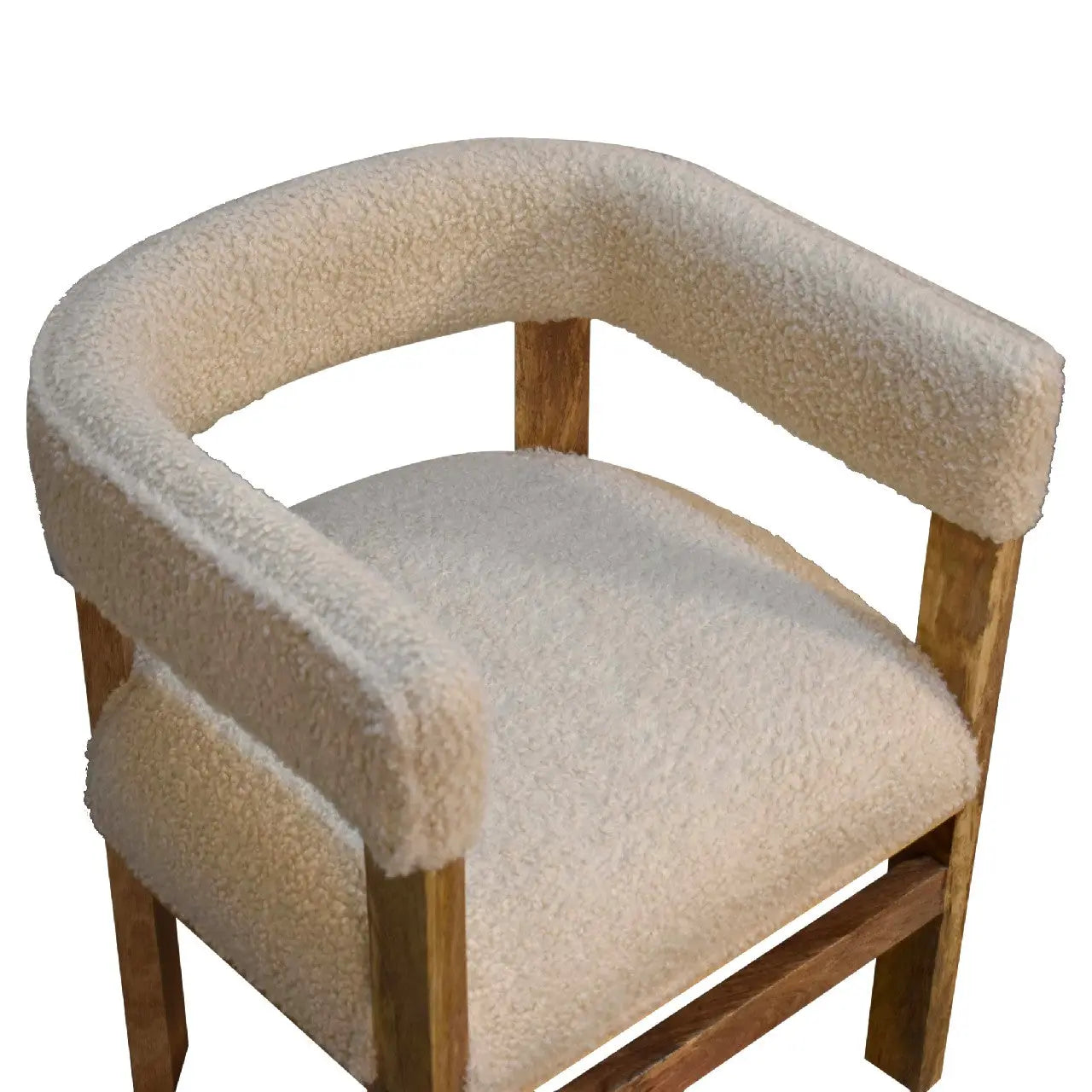 Bouclé Upholstered Accent Chair - Avivra