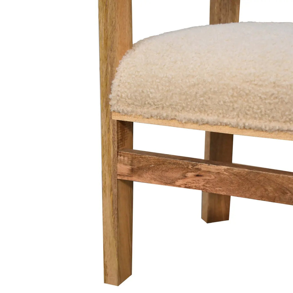 Bouclé Upholstered Accent Chair - Avivra