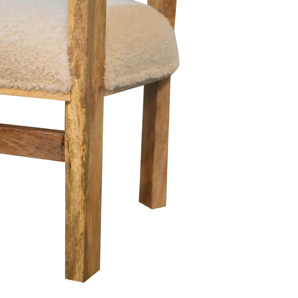 Bouclé Upholstered Accent Chair - Avivra