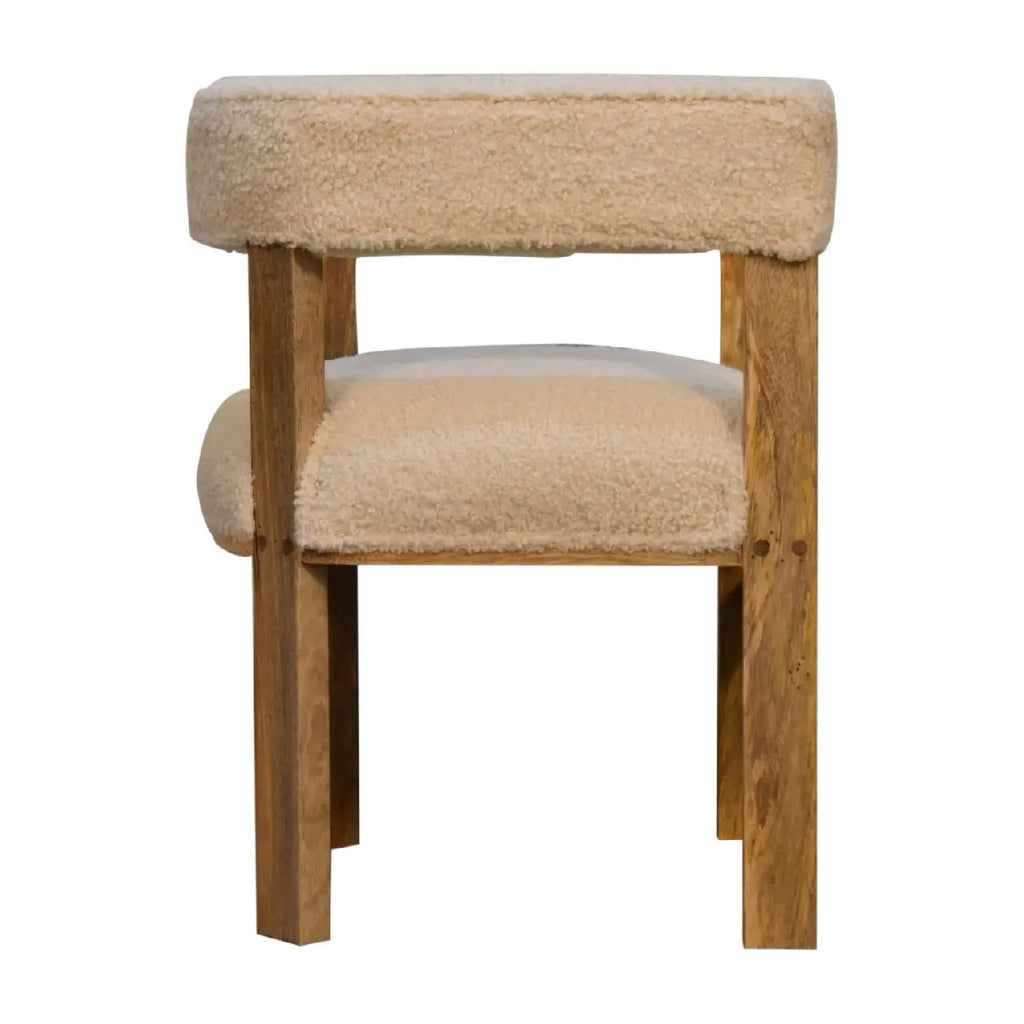 Bouclé Upholstered Accent Chair - Avivra