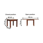 Butterfly Extension Dining Table – California Walnut Finish - Avivra