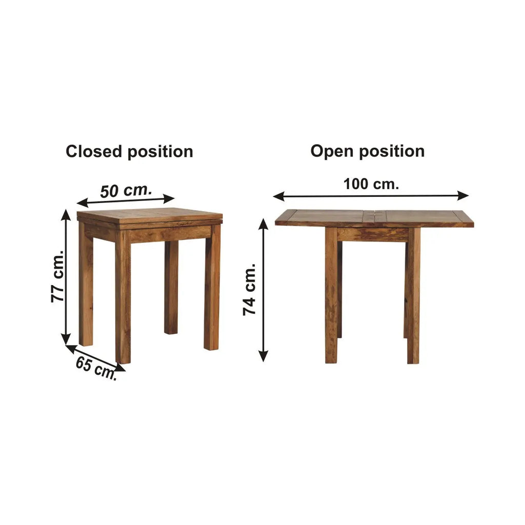 Mini Oak-ish Butterfly Dining Table - Avivra