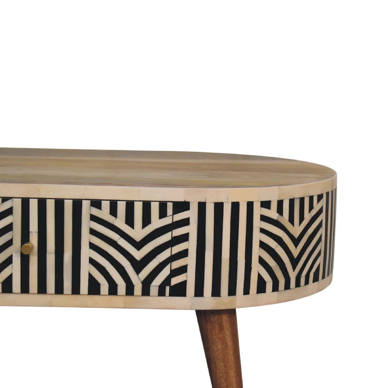 Boho Bone Inlay Coffee Table | Oak-ish Finish - Avivra