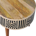 Boho Bone Inlay Coffee Table | Oak-ish Finish - Avivra