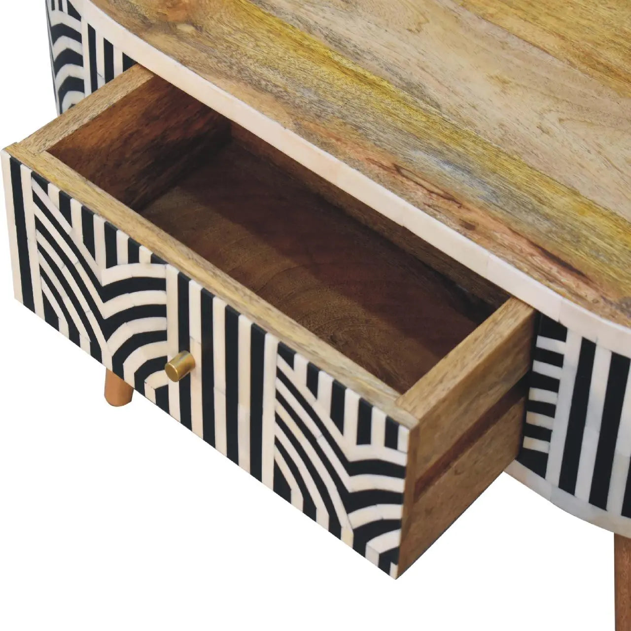Boho Bone Inlay Coffee Table | Oak-ish Finish - Avivra