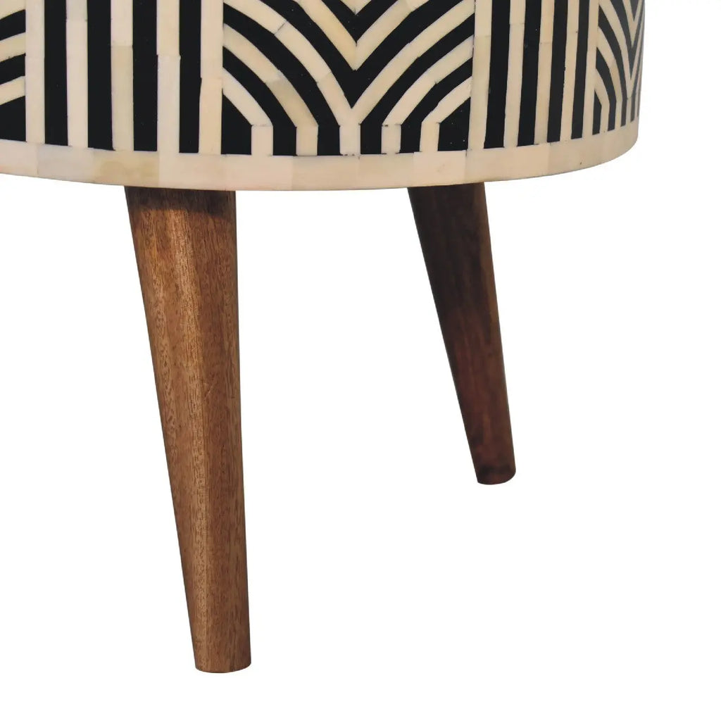 Boho Bone Inlay Coffee Table | Oak-ish Finish - Avivra