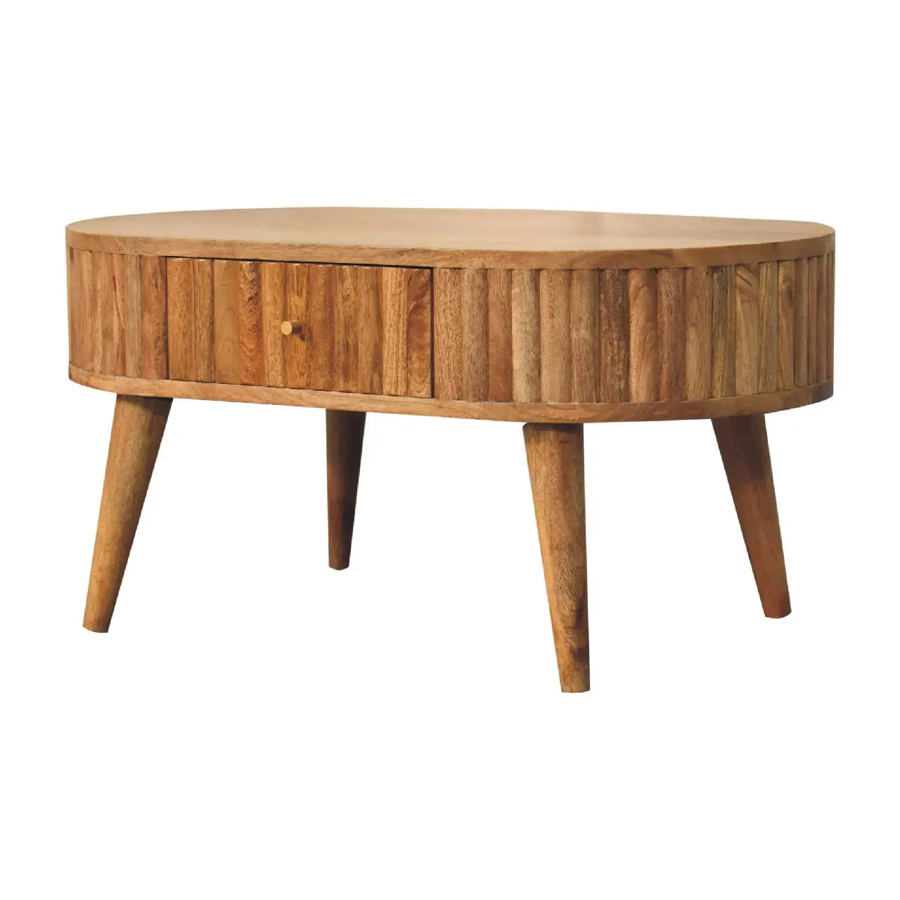 Oak-ish Stripe Coffee Table - Avivra