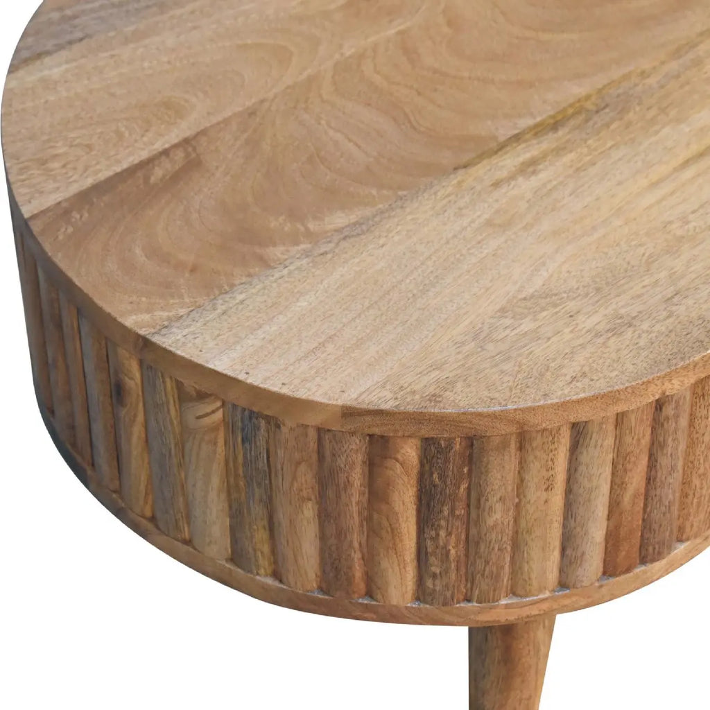 Oak-ish Stripe Coffee Table - Avivra
