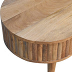 Oak-ish Stripe Coffee Table - Avivra