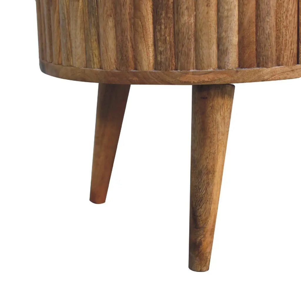 Oak-ish Stripe Coffee Table - Avivra