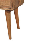 Close-knit 2 Drawer Nightstand | Woven Rattan Design Avivra