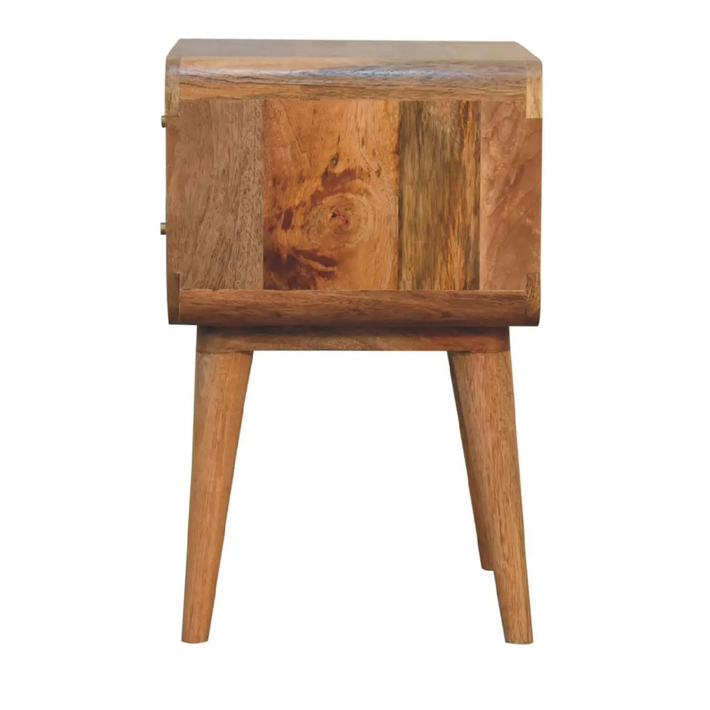 Close-knit 2 Drawer Nightstand | Woven Rattan Design Avivra