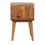 Close-knit 2 Drawer Nightstand | Woven Rattan Design Avivra