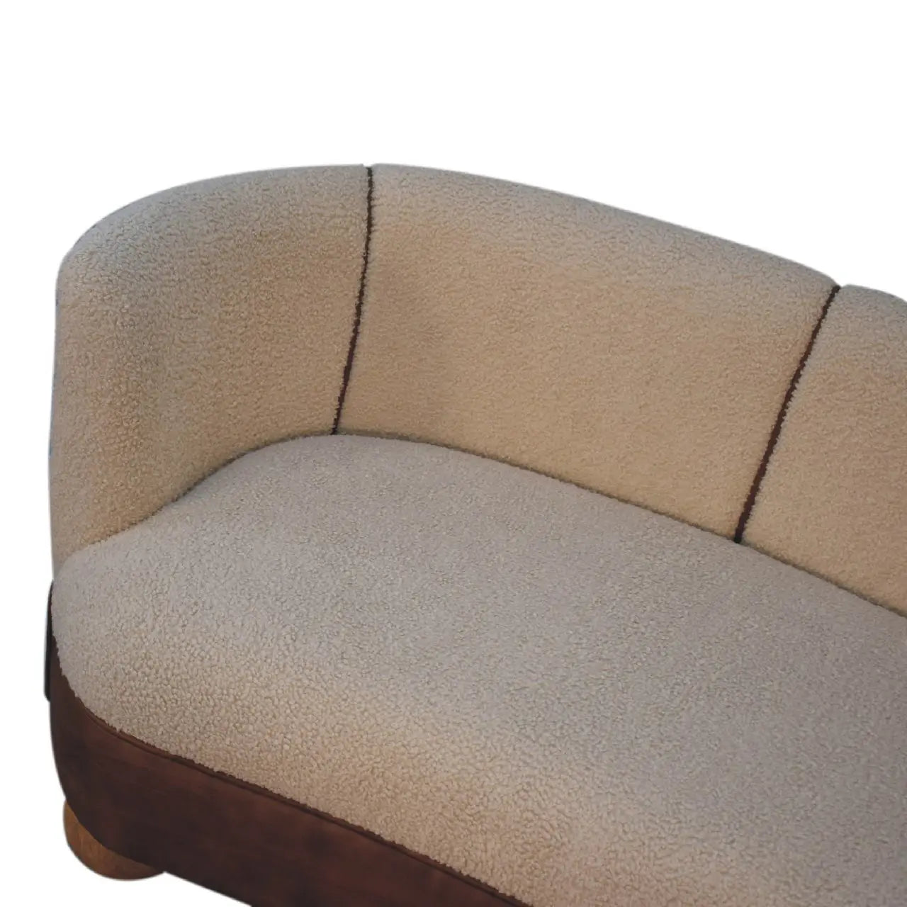 Bouclé Handwoven Upholstered Sofa - Avivra