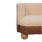 Bouclé Handwoven Upholstered Sofa - Avivra