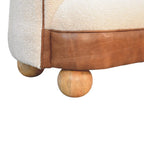 Bouclé Handwoven Upholstered Sofa - Avivra
