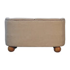 Bouclé Handwoven Upholstered Sofa - Avivra