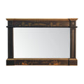 oriental hand painted mango wood wall mirror