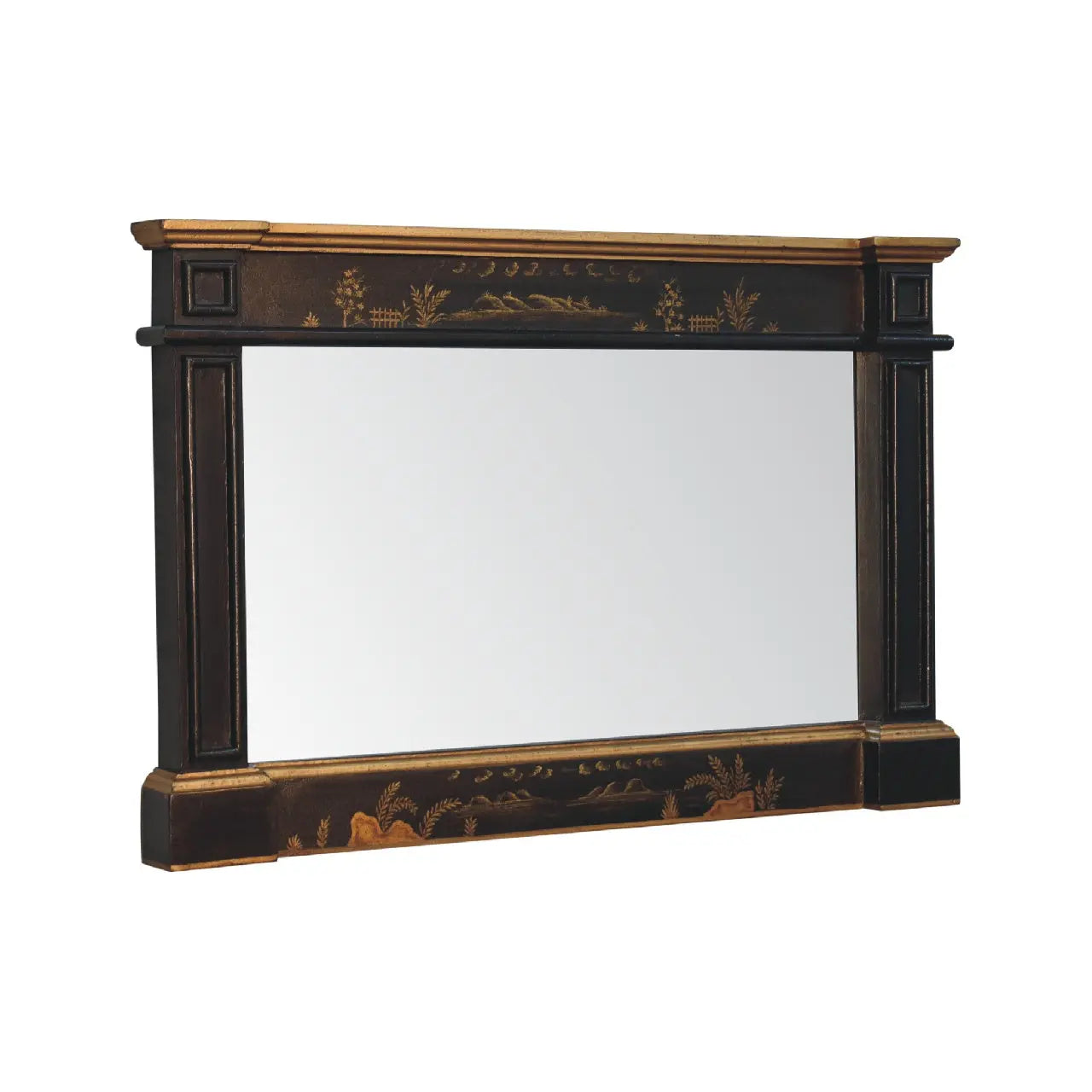 Oriental Hand-Painted Wall Mirror - Avivra