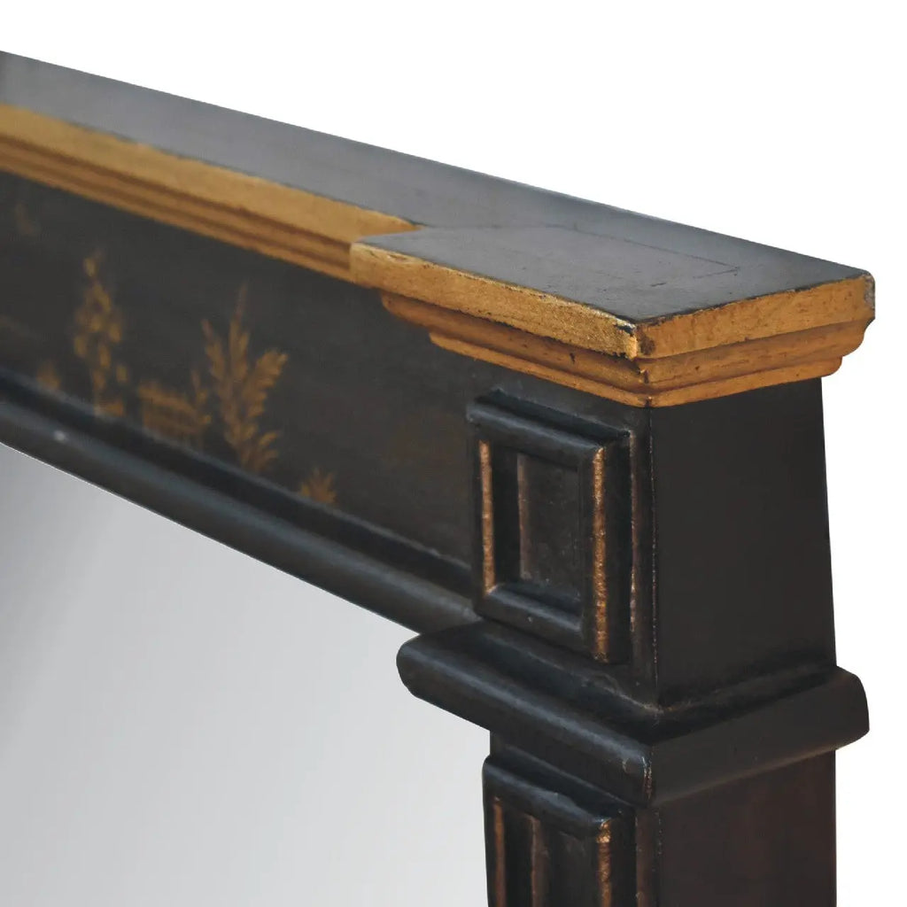 Oriental Hand-Painted Wall Mirror - Avivra