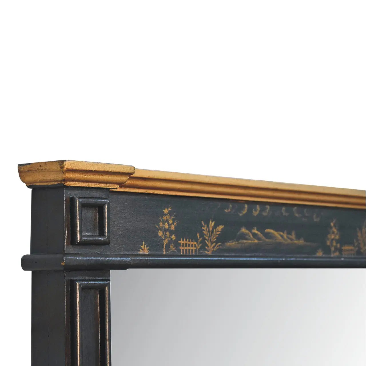 Oriental Hand-Painted Wall Mirror - Avivra