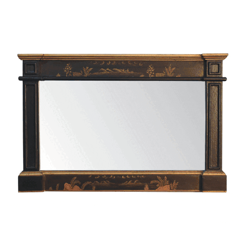 Oriental Hand-Painted Wall Mirror - Avivra