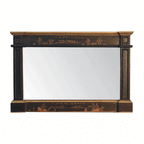 Oriental Hand-Painted Wall Mirror - Avivra