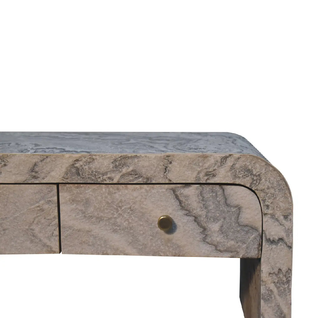 Nouveau Marble Effect Coffee Table – 4 Drawer - Avivra