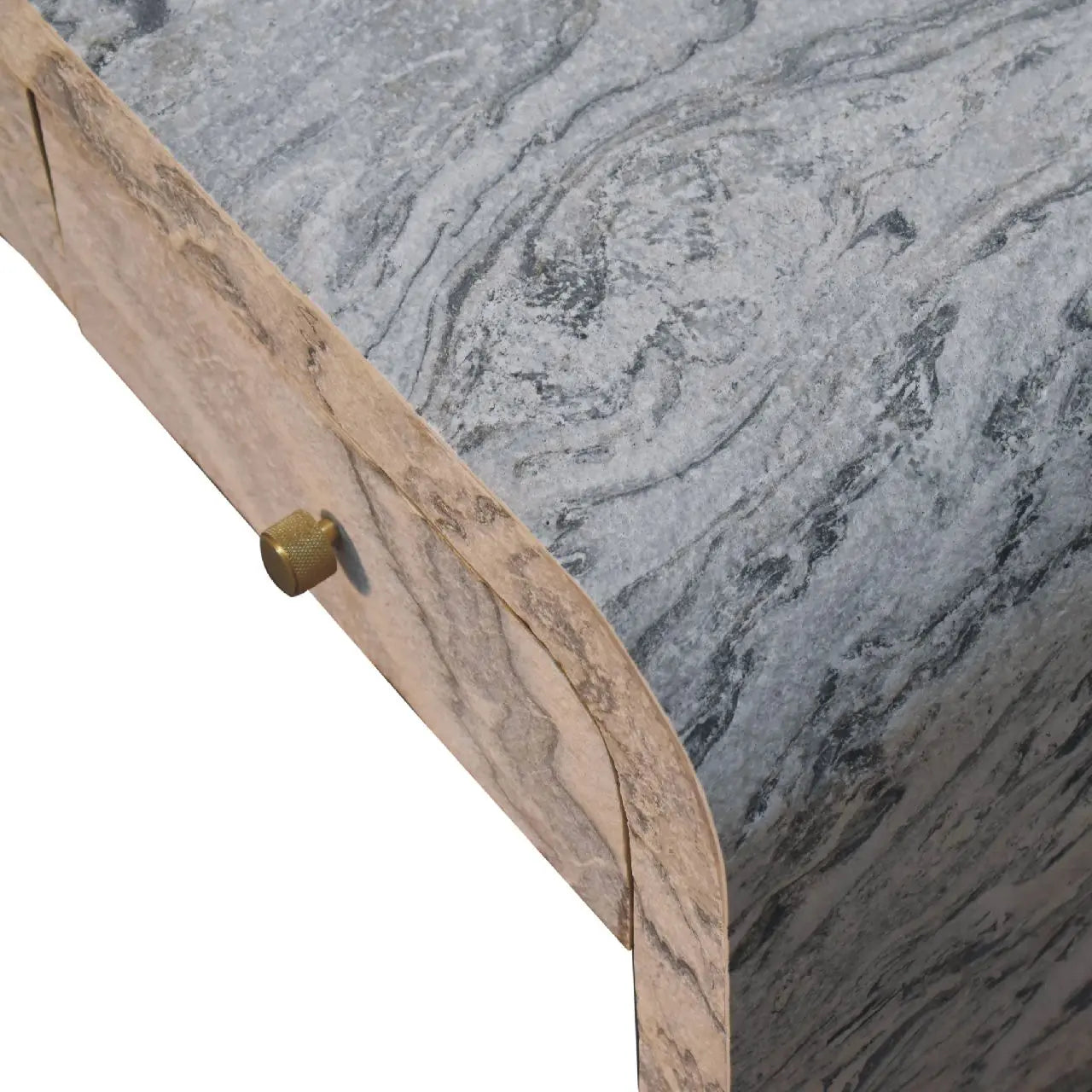 Nouveau Marble Effect Coffee Table – 4 Drawer - Avivra