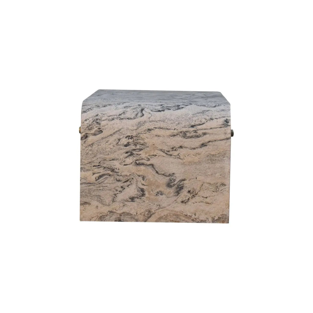 Nouveau Marble Effect Coffee Table – 4 Drawer - Avivra