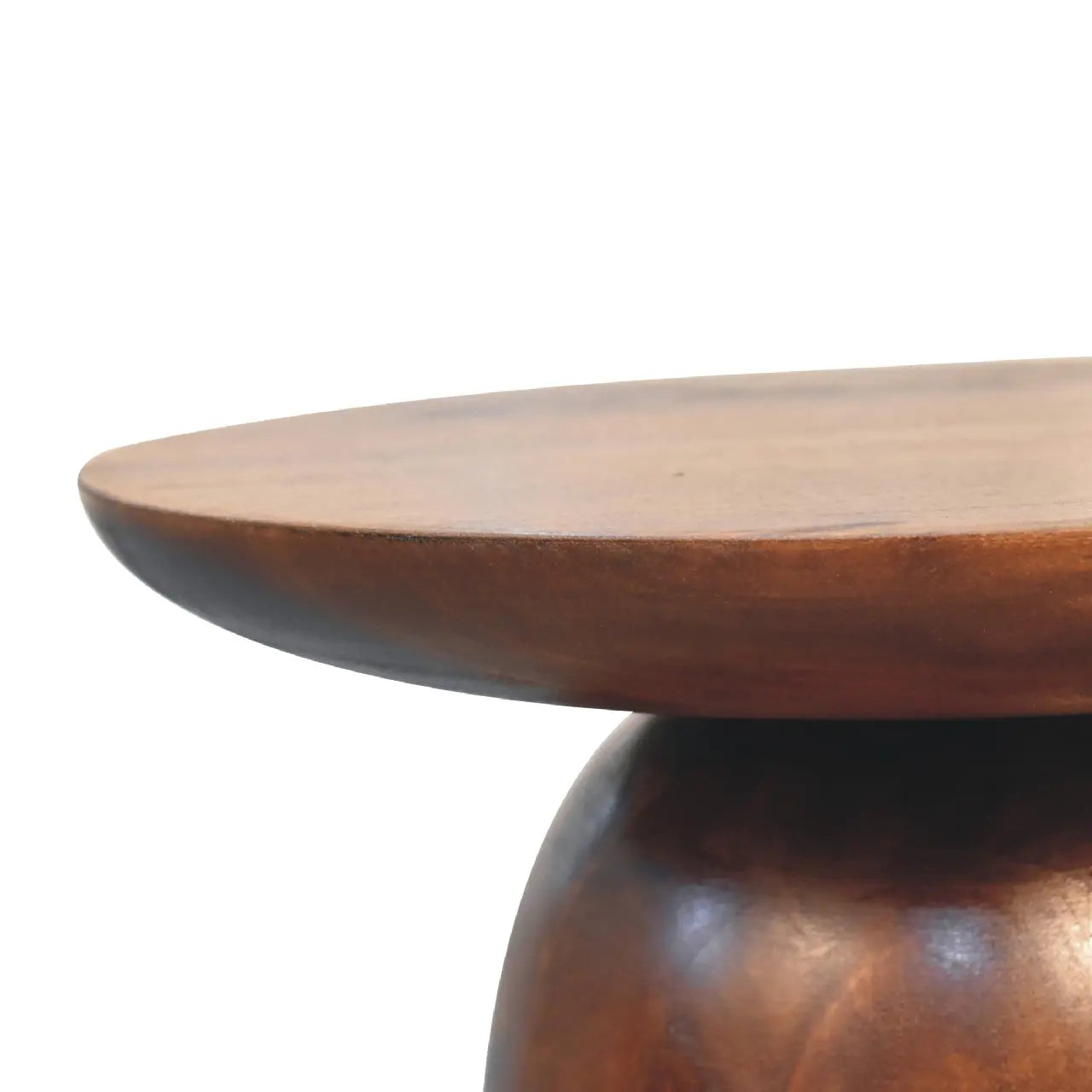 Rounded Chestnut Side Table - Avivra