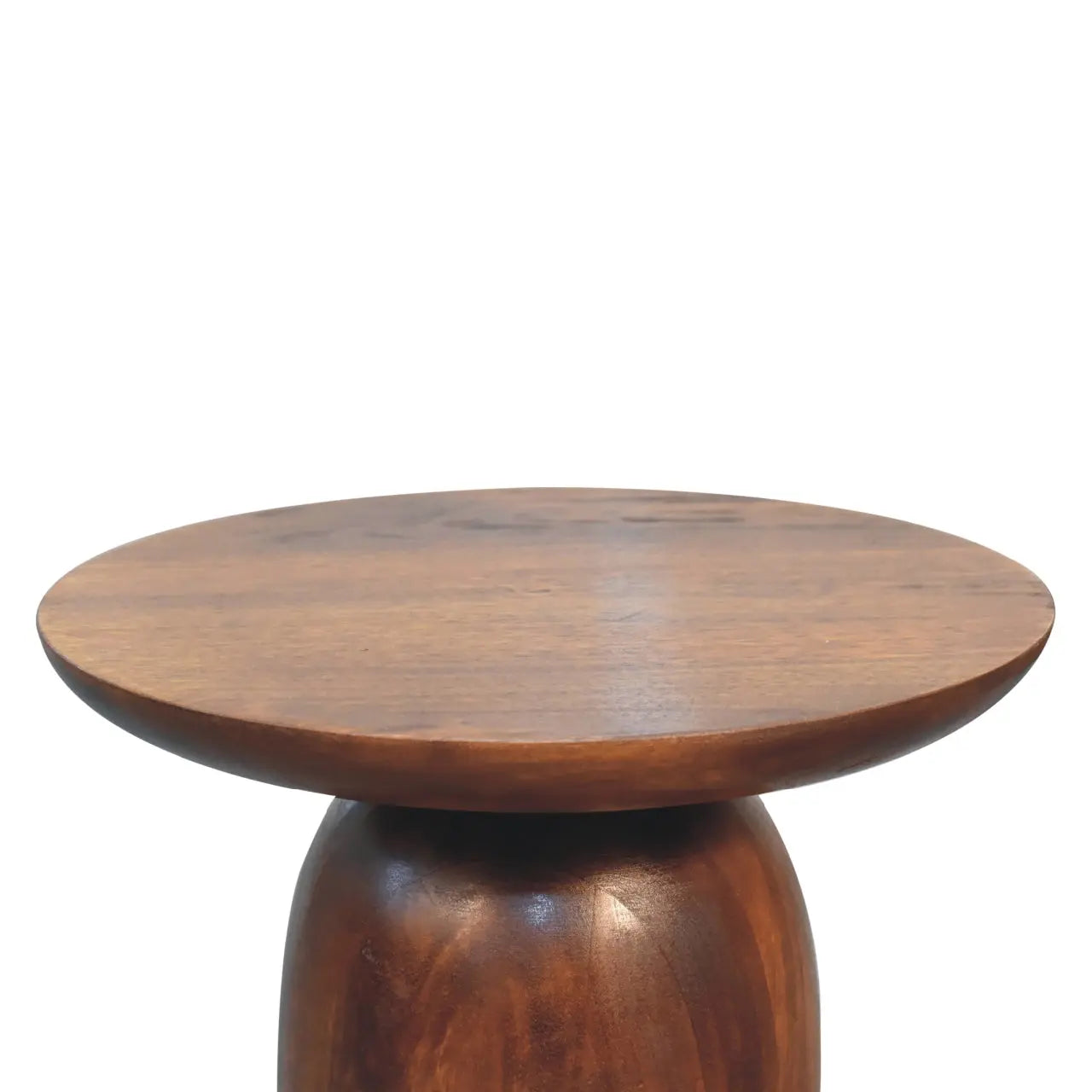 Rounded Chestnut Side Table - Avivra
