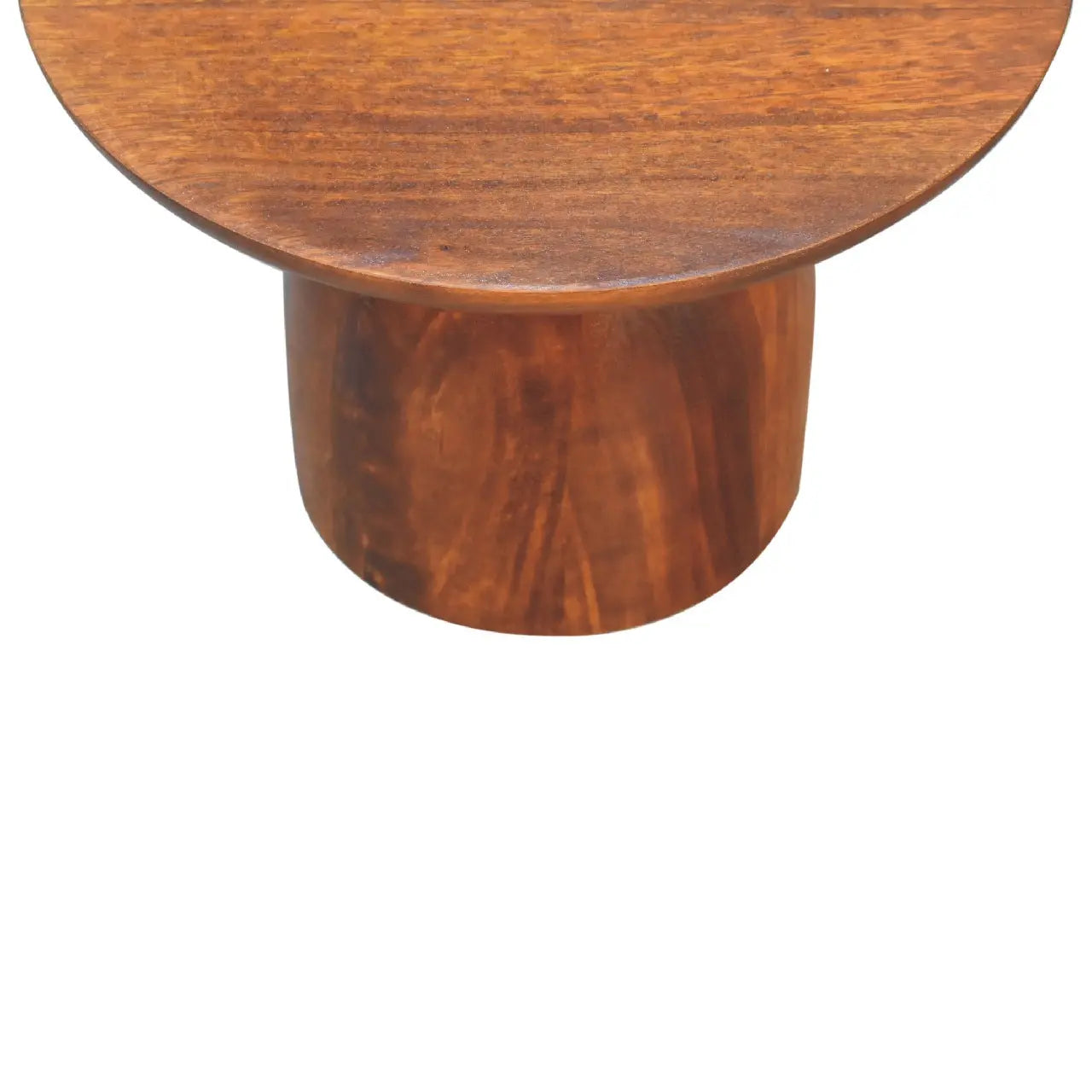 Rounded Chestnut Side Table - Avivra