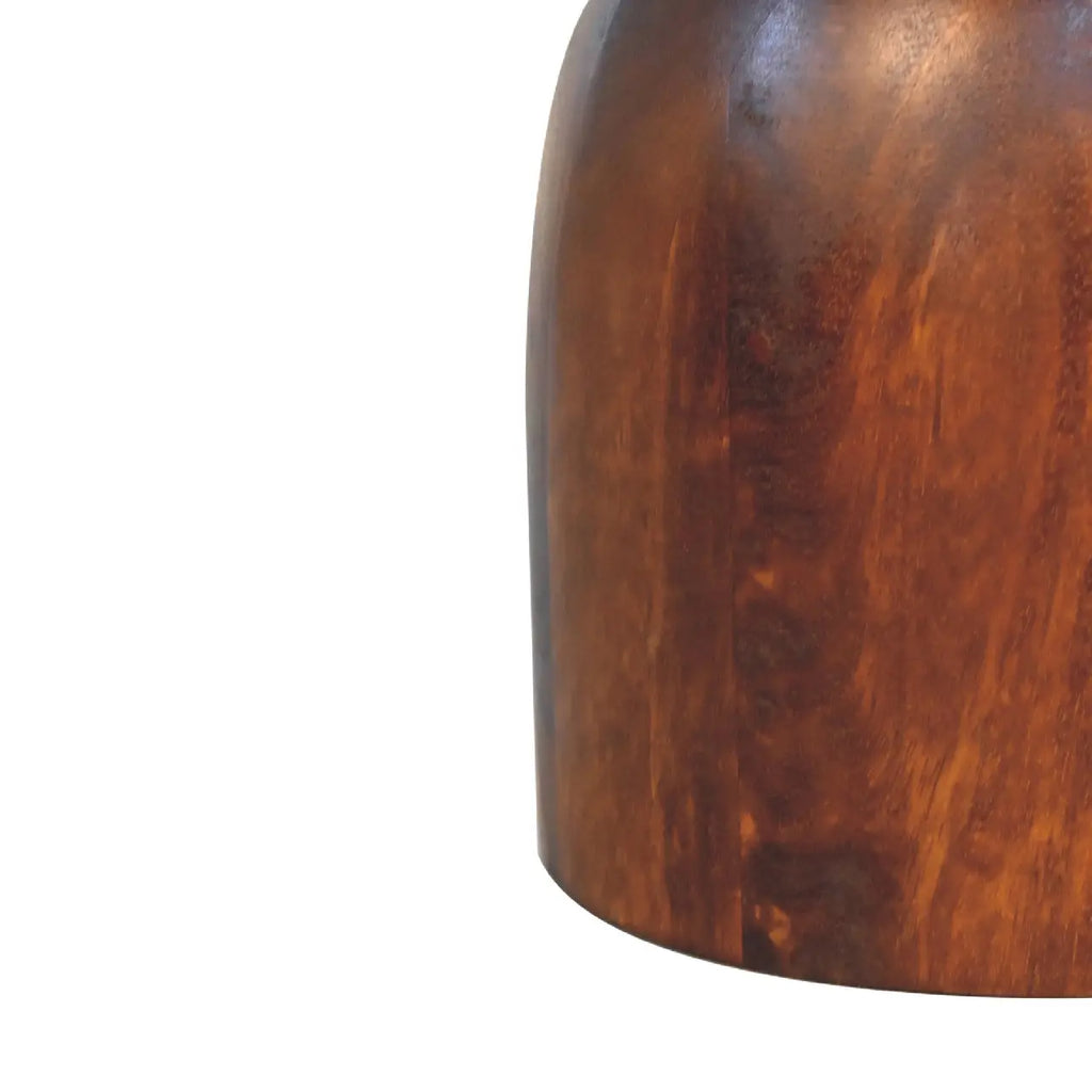 Rounded Chestnut Side Table - Avivra